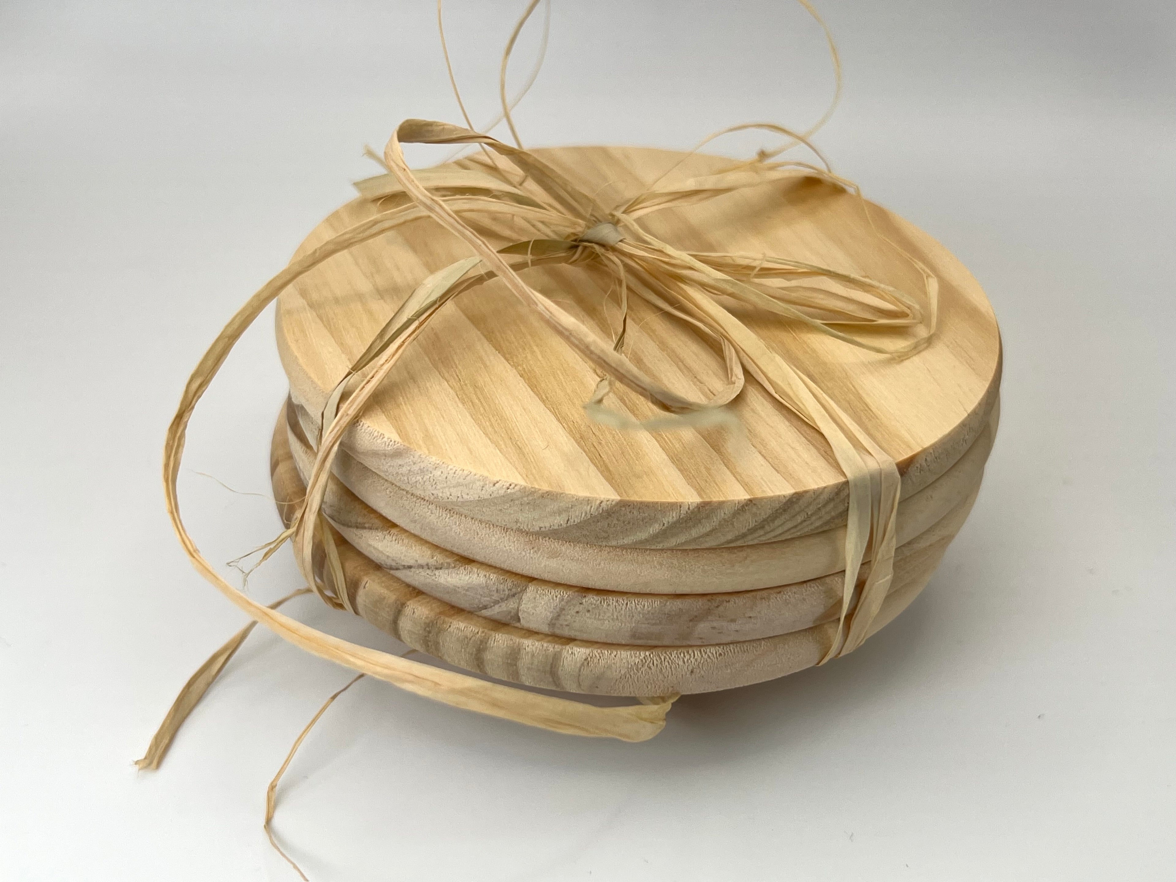 Lot de 4 dessous de verre en bois – Kit apéritif
