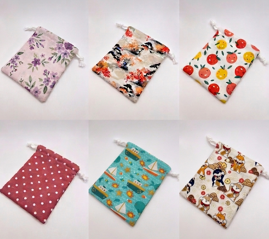 Pochon cadeau en tissu - emballage artisanal